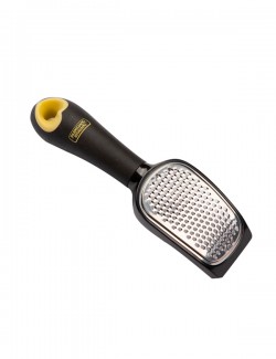 Hand-held cheese grater